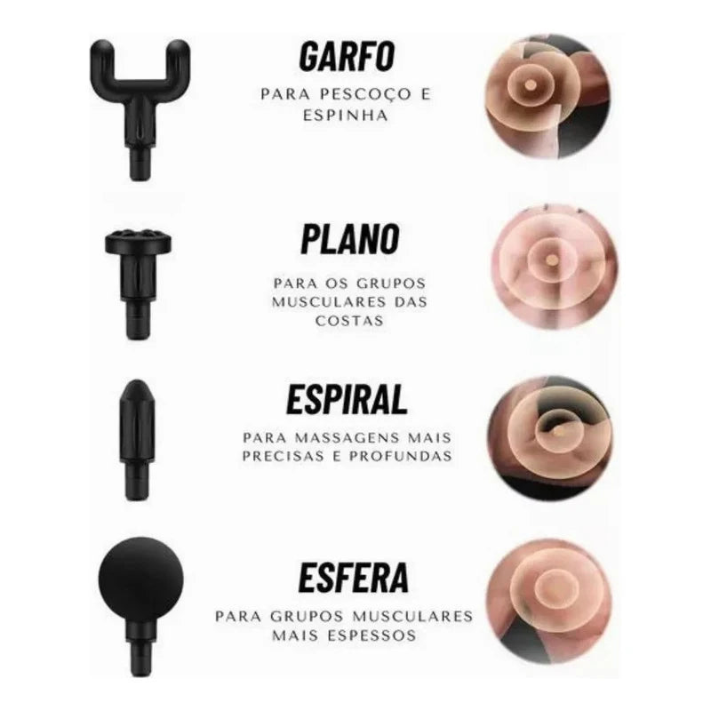 Massageador elétrico com vibração para dores musculares