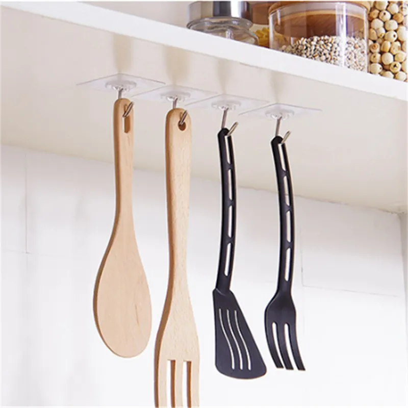 5 Peças de suporte transparente para fixar na parede