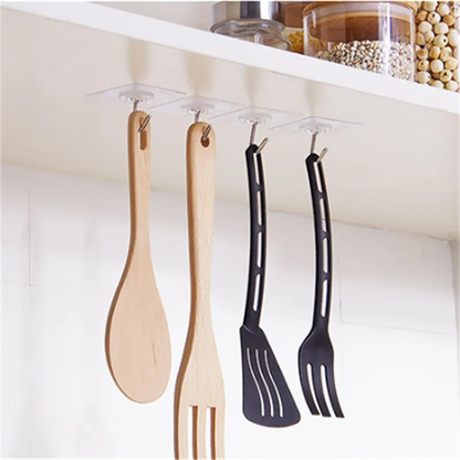 5 Peças de suporte transparente para fixar na parede