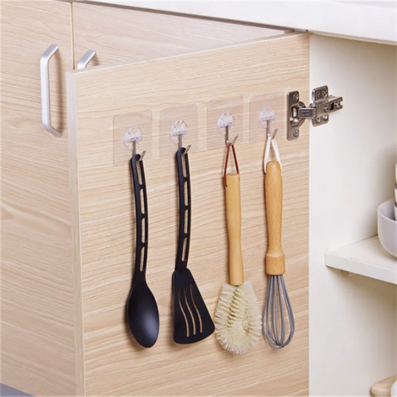 5 Peças de suporte transparente para fixar na parede