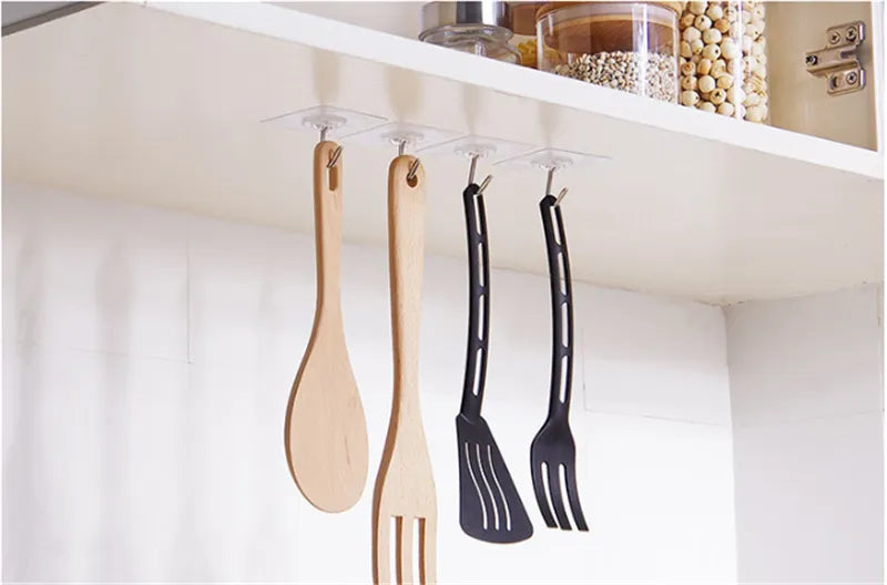 5 Peças de suporte transparente para fixar na parede