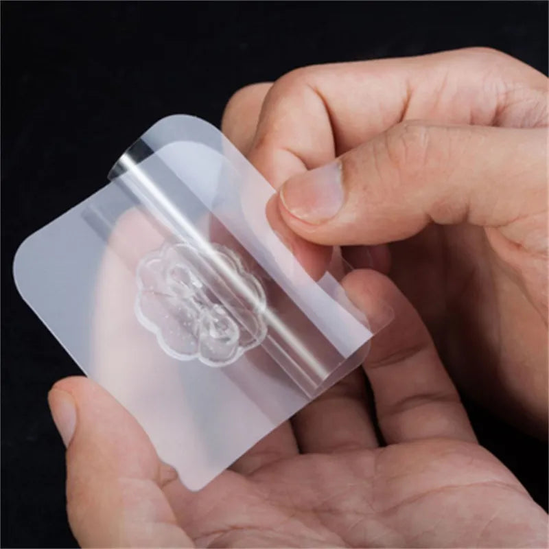 5 Peças de suporte transparente para fixar na parede