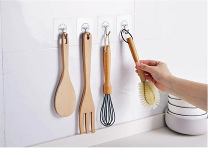 5 Peças de suporte transparente para fixar na parede