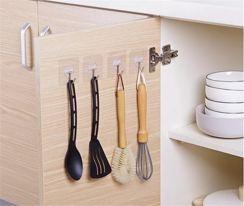 5 Peças de suporte transparente para fixar na parede