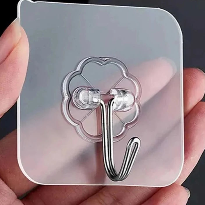 5 Peças de suporte transparente para fixar na parede