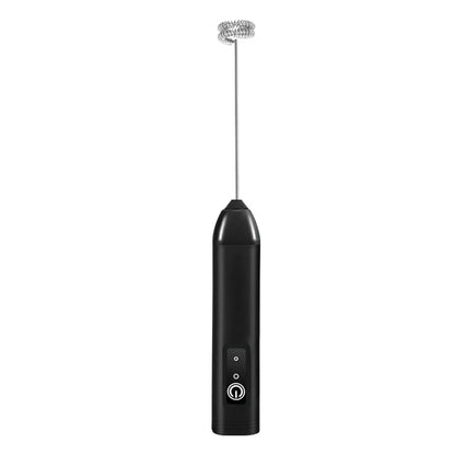 Espumador de leite elétrico recarregável via USB, batedor de ovos portátil com 3 velocidades, misturador para espumar café e outras bebidas.