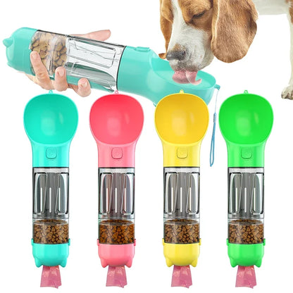 Garrafas de passeio para Cães 3 em 1