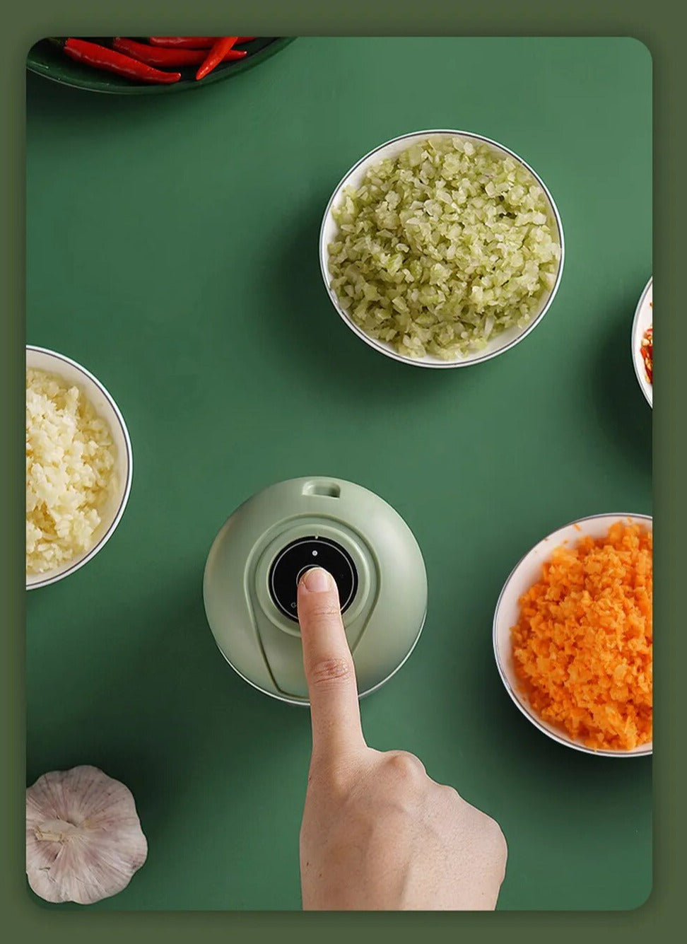 Mini processador elétrico sem fio USB 100/250ml