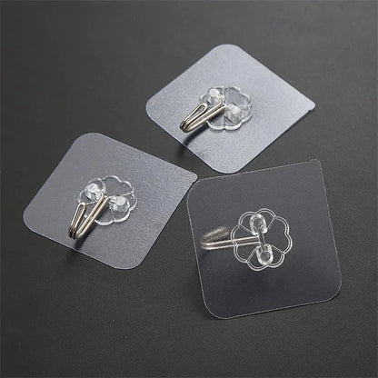5 Peças de suporte transparente para fixar na parede