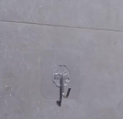 5 Peças de suporte transparente para fixar na parede
